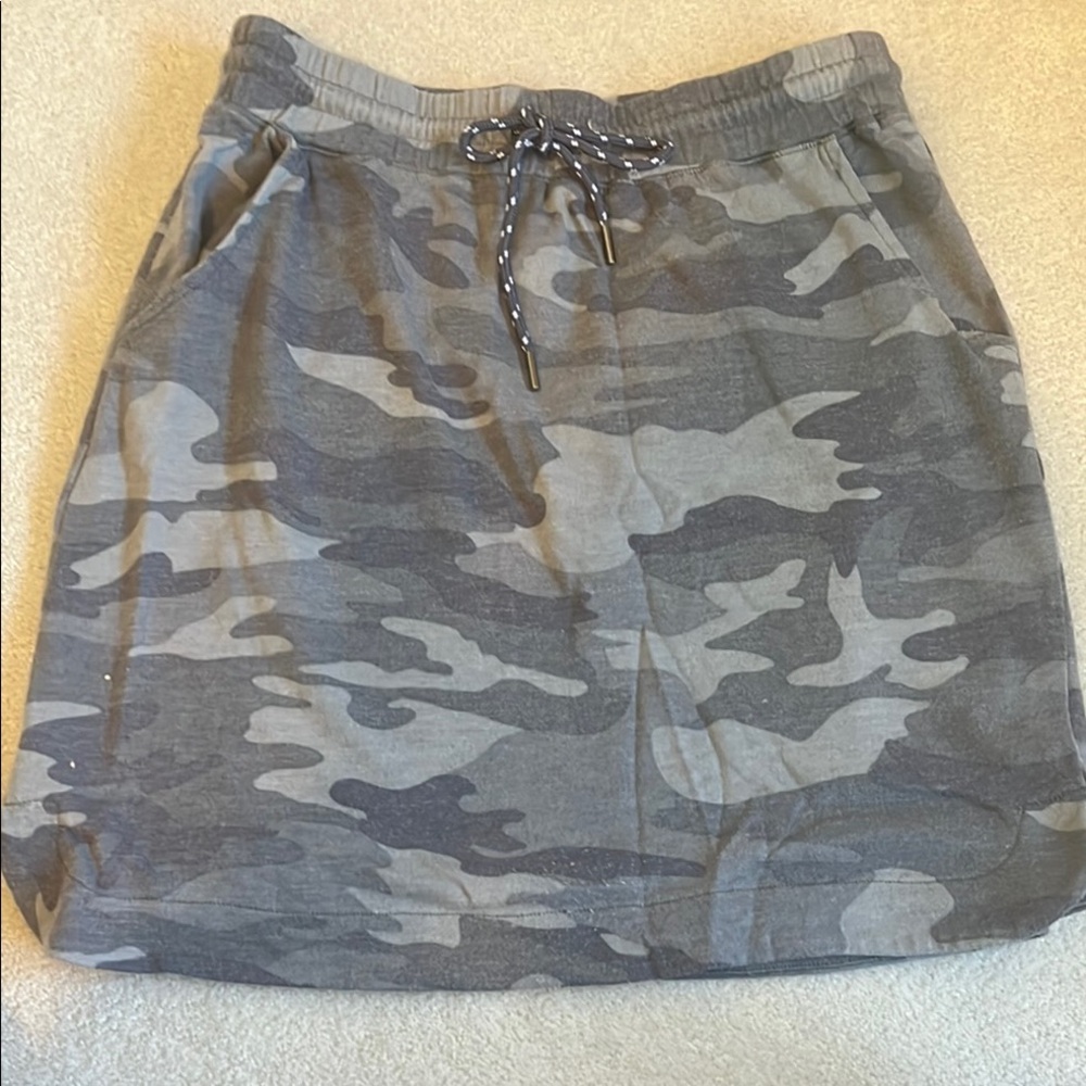 Gray Camouflage Women's Skirt